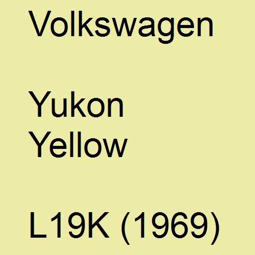 Volkswagen, Yukon Yellow, L19K (1969).